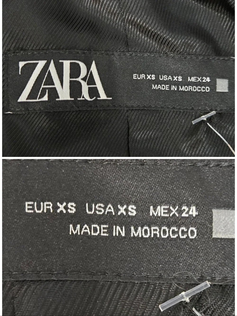 ZARA Heather Charcoal Grey Two-Button  Blazer